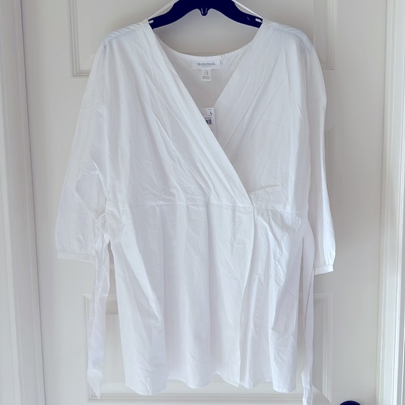 Motherhood Maternity white tunic L - Picture 4 of 5